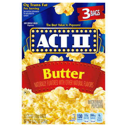 Act II Popcorn Butter - 8.25 OZ 12 Pack