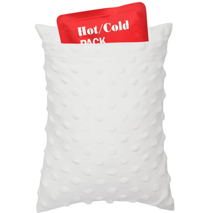 D. Cozy Tiny Hysterectomy Pillow Small Hysterectomy Recovery Must Haves Products Gifts Soft Post Surgery Pillows with Ice Pack Pocket for Abdominal Surgery Cushion Cough Pillow Minky Dot White