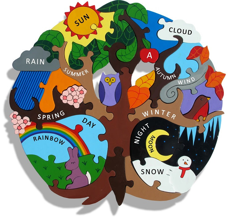 Alphabet Jigsaws Wooden Seasons