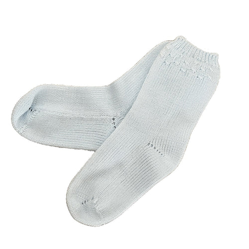Baby Blue Short Cotton Socks