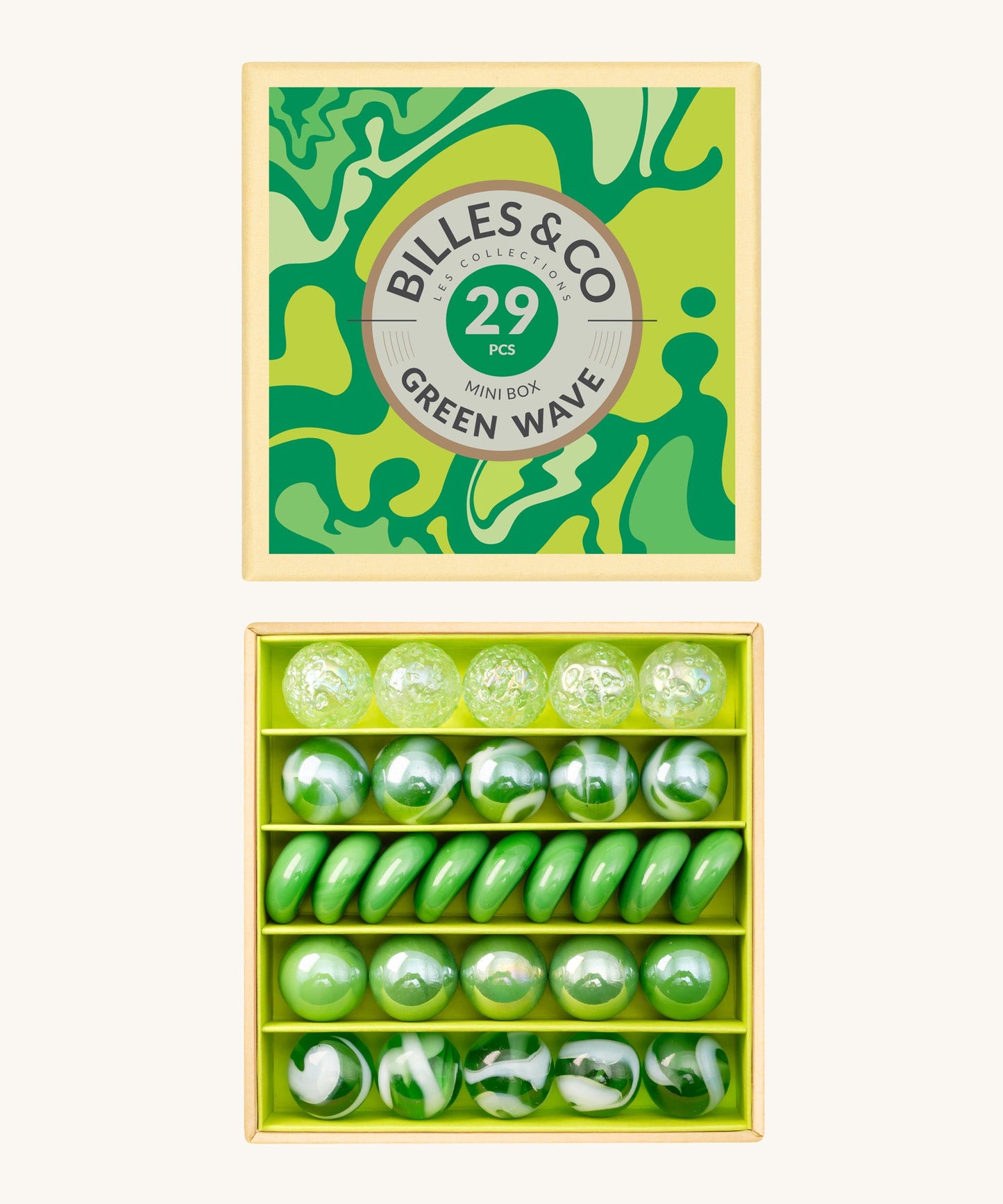 Billes & Co Wave Marbles Mini Box - 29 Pack