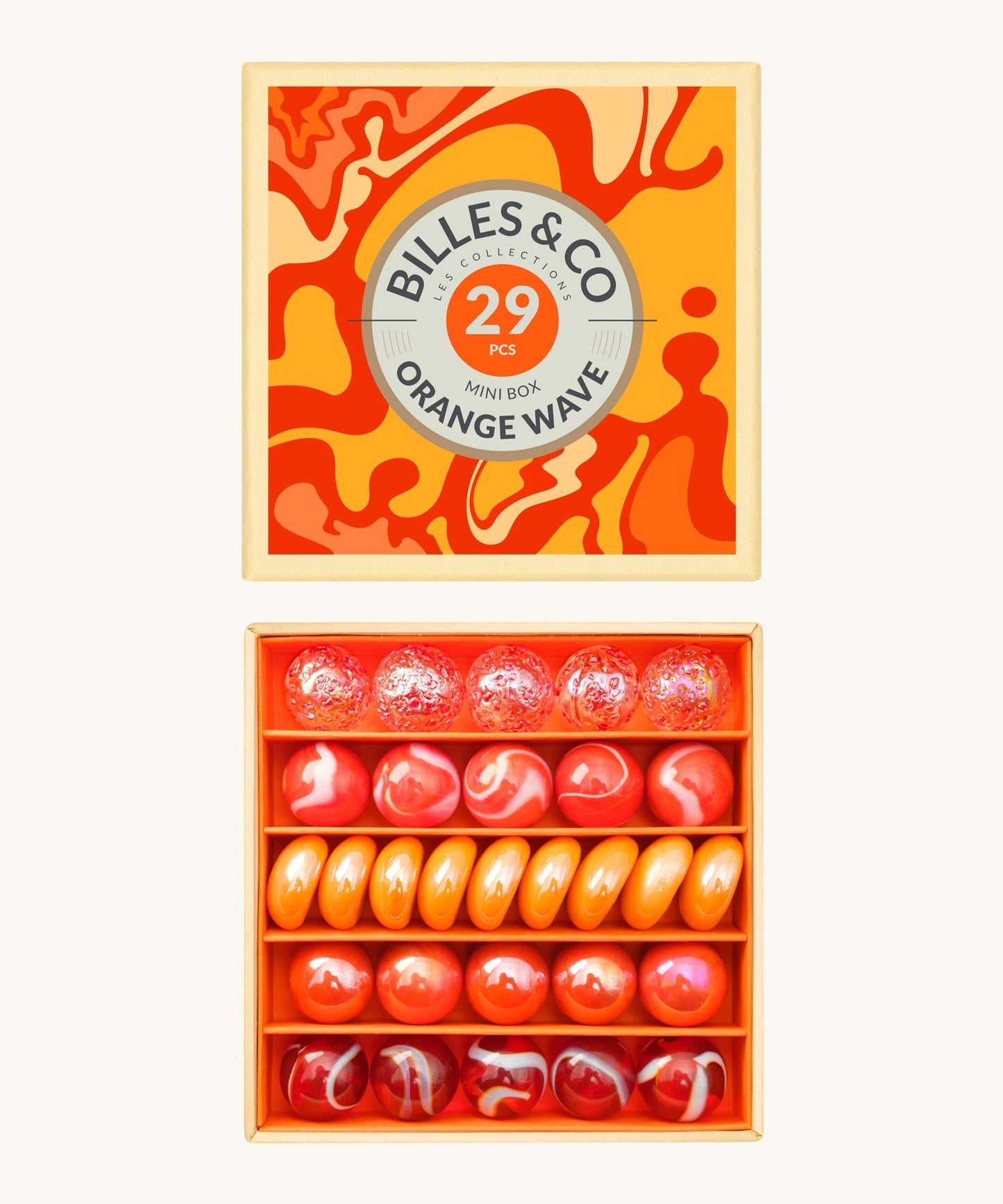 Billes & Co Wave Marbles Mini Box - 29 Pack