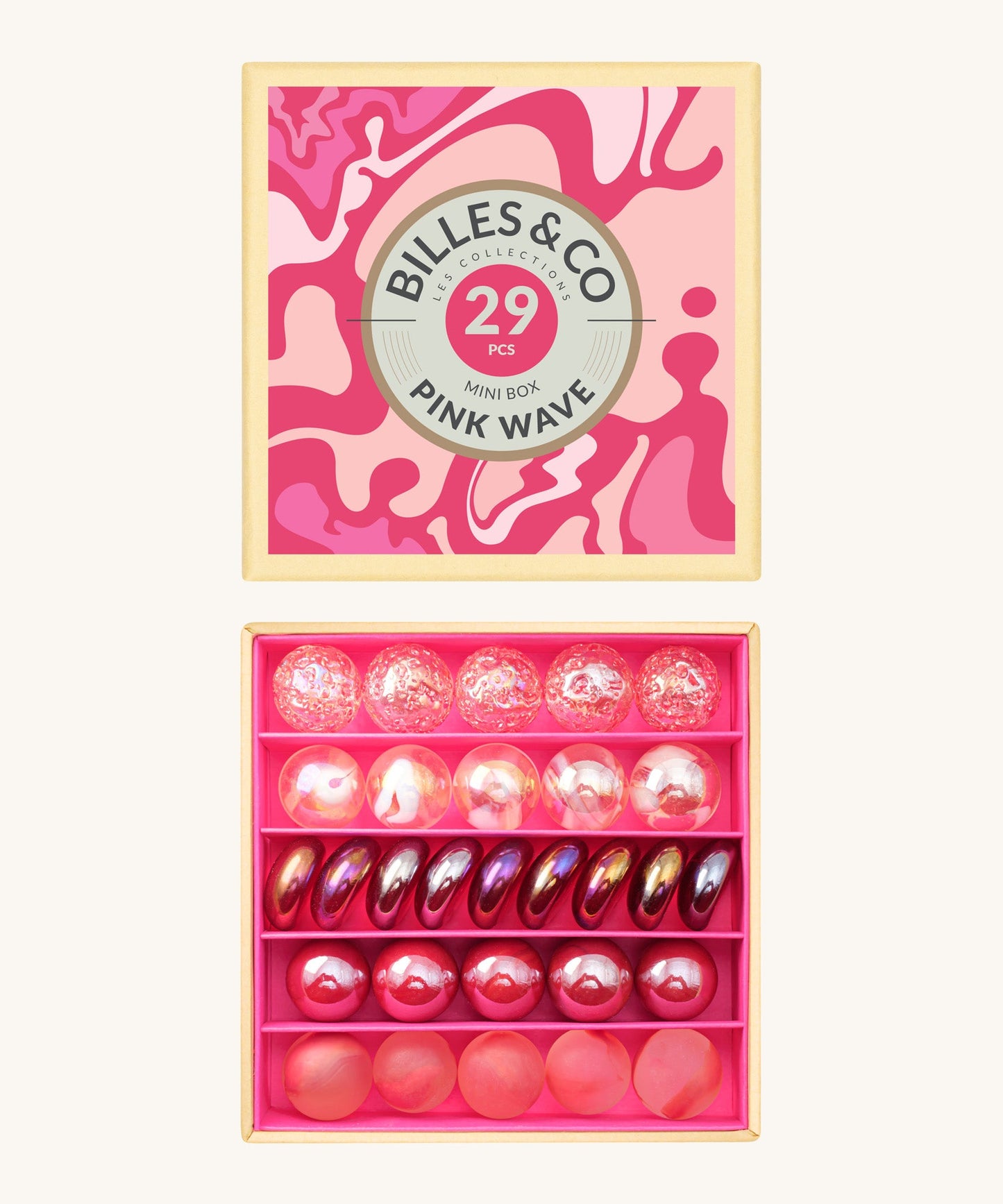 Billes & Co Wave Marbles Mini Box - 29 Pack