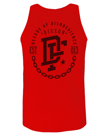 Black Disobedience Tank - Red