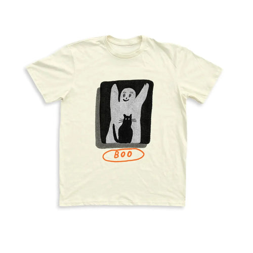 BOO Unisex Tee - Cream Graphic Tee