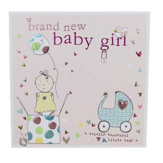 Brand New Baby Girl Card
