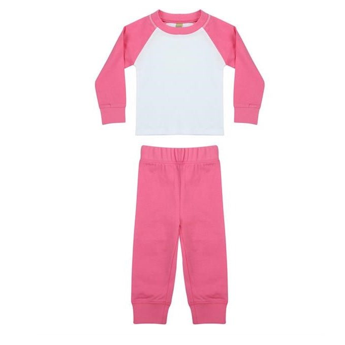 Candyfloss Pink and White Pyjamas - Why Not Personalise Me!