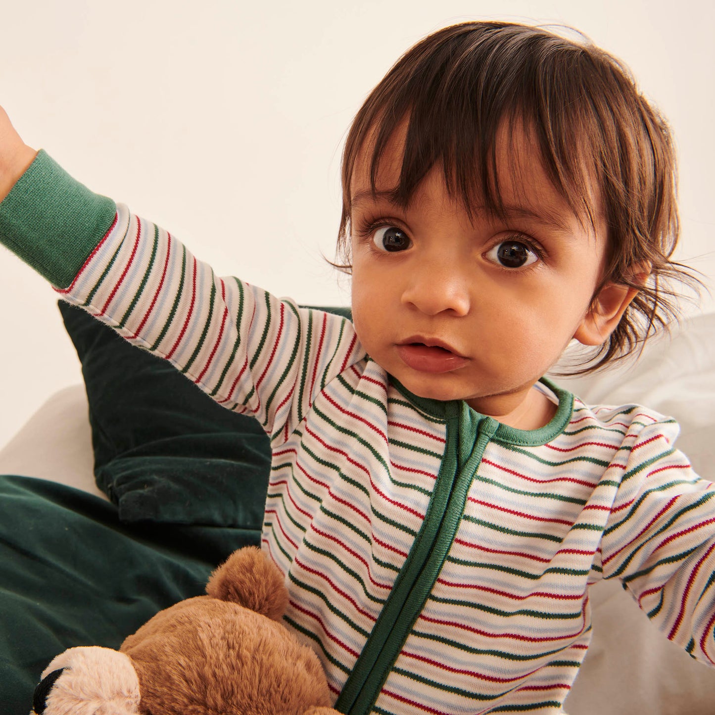 Festive Zip-Up Sleepsuit 4 Pack