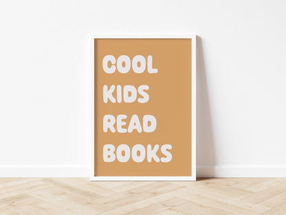 Cool Kids Read Books - Fine art print