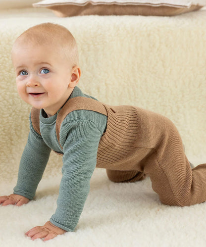 Disana Merino Wool Dungarees - Caramel