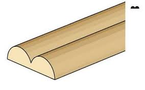 Scale Wood - Basswood - Trim - Double Bead 1/16"