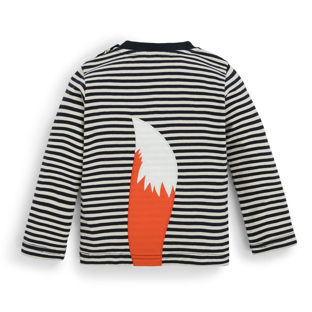 Fox Navy Ecru Navy Stripe AppliquÃ© Top - select size