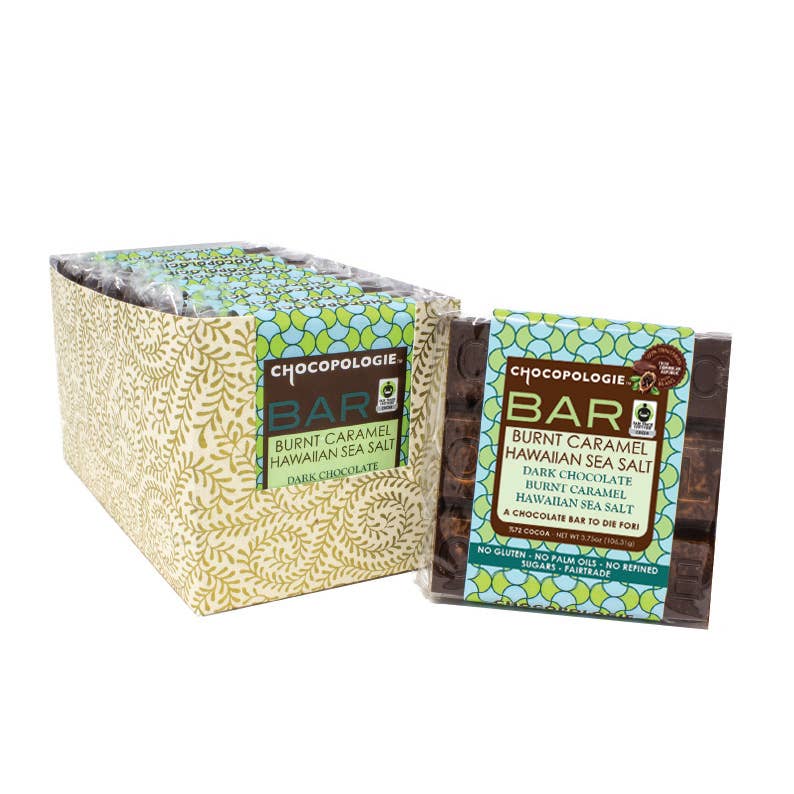 Chocopologie - Burnt Caramel Hawaiian Sea Salt Bar