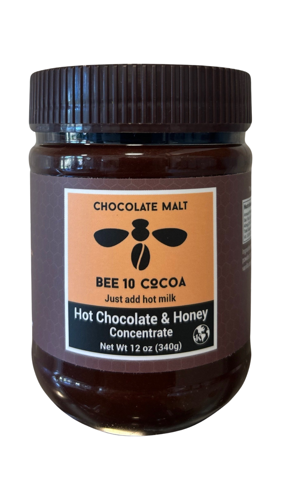 Bee10 Coffee Bee10 Cocoa, Malt Hot Chocolate - 12 OZ 12 Pack