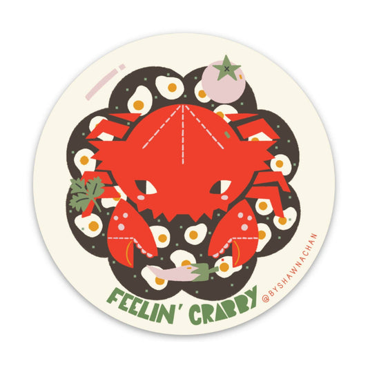 Feelin’ Crabby Sticker