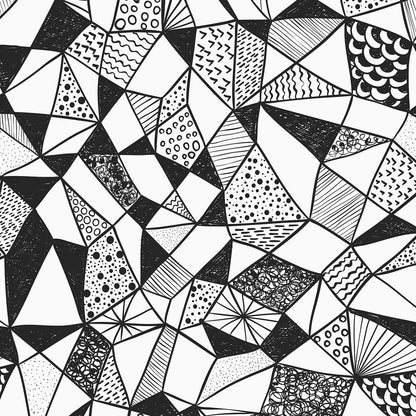 Geometric Shapes Mural