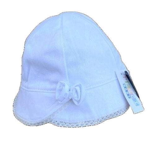 Girls White Summer Hat
