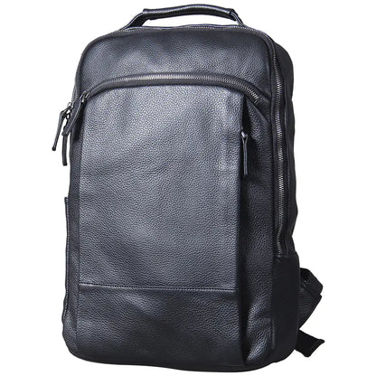 Handmade Leather Backpack for Men - Cowhide Travel Bag