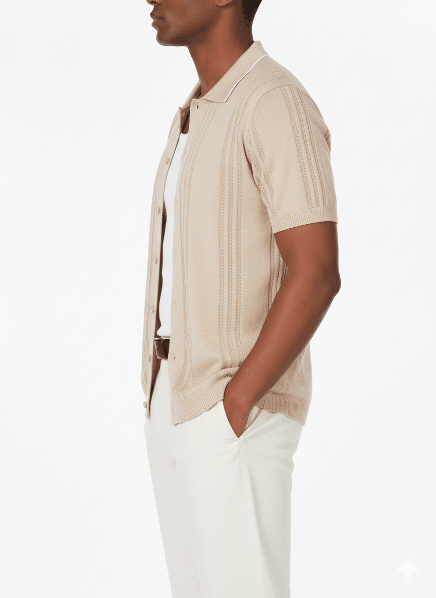 Hawk's Bay - Men's Textured Polo Shirt