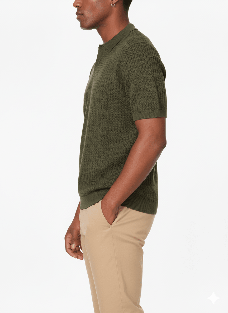 Hawk's Bay - Men's Textured Polo Shirt