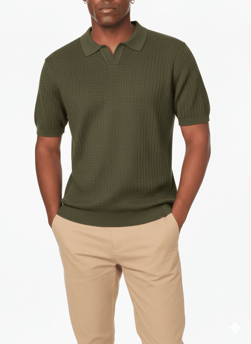 Hawk's Bay - Men's Textured Polo Shirt
