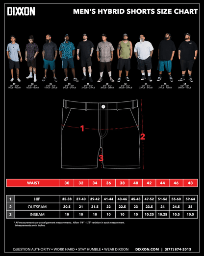 Hybrid Shorts - Black Camo