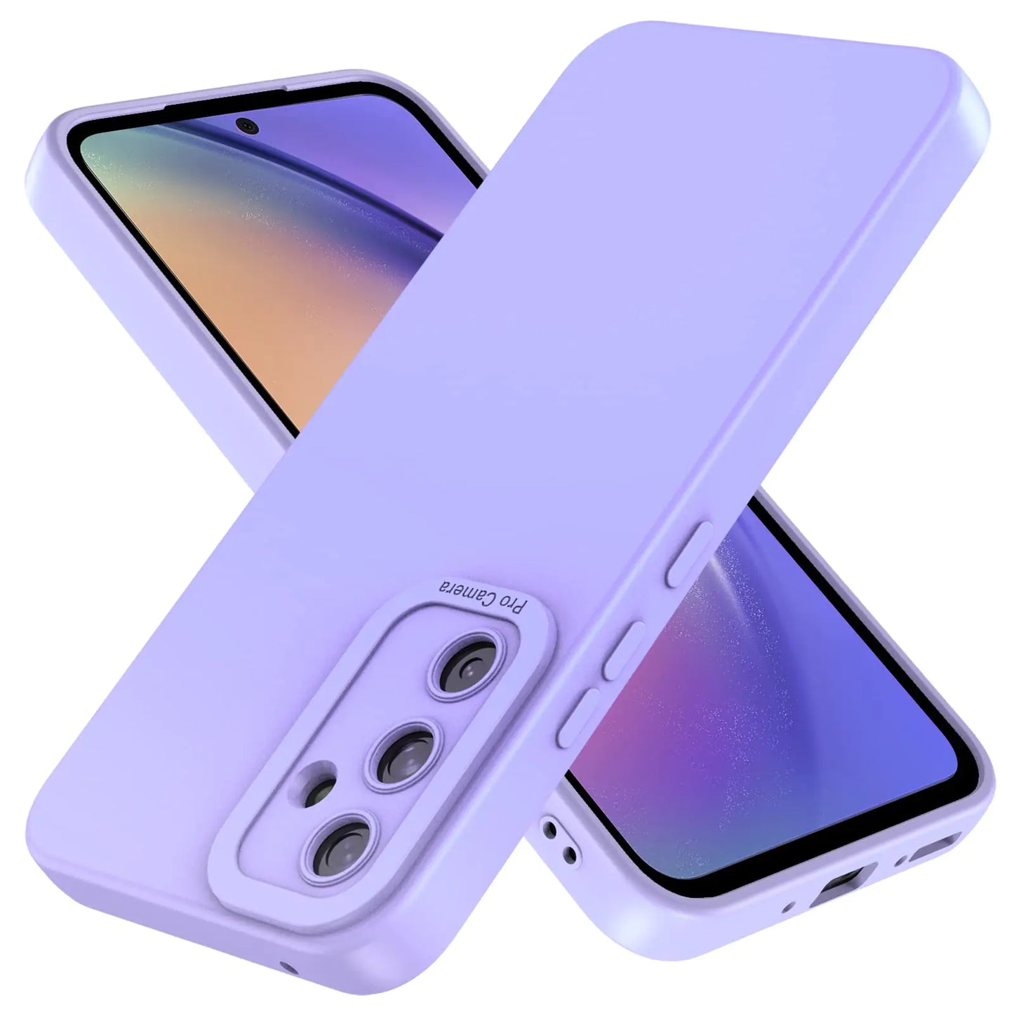 Compatible with Samsung Galaxy a05s 5g Case: Liquid Silicon Protective Military Grade Armor Heavy Duty Protection Phone Cases (Violet)