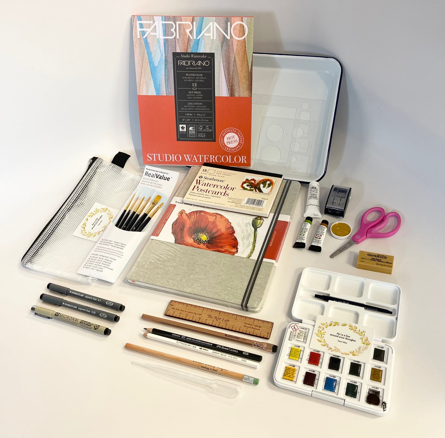Introduction to Net Loft Watercolor Journaling Sessions | Class Materials Kit