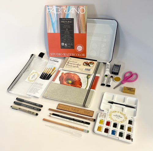 Introduction to Net Loft Watercolor Journaling Sessions | Class Materials Kit