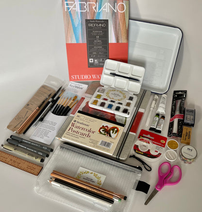 Introduction to Net Loft Watercolor Journaling Sessions | Class Materials Kit