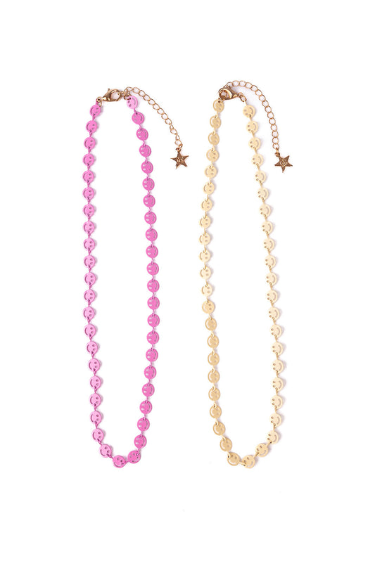 Boutique Chic Pink Lemonade Necklace