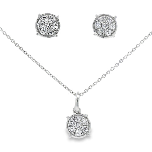 .63ct Lab Grown Diamond Jewelry sets Sterling Silver