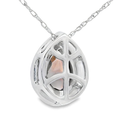 .39ct Quartz Diamond Fashion Pendants 10KT White Gold