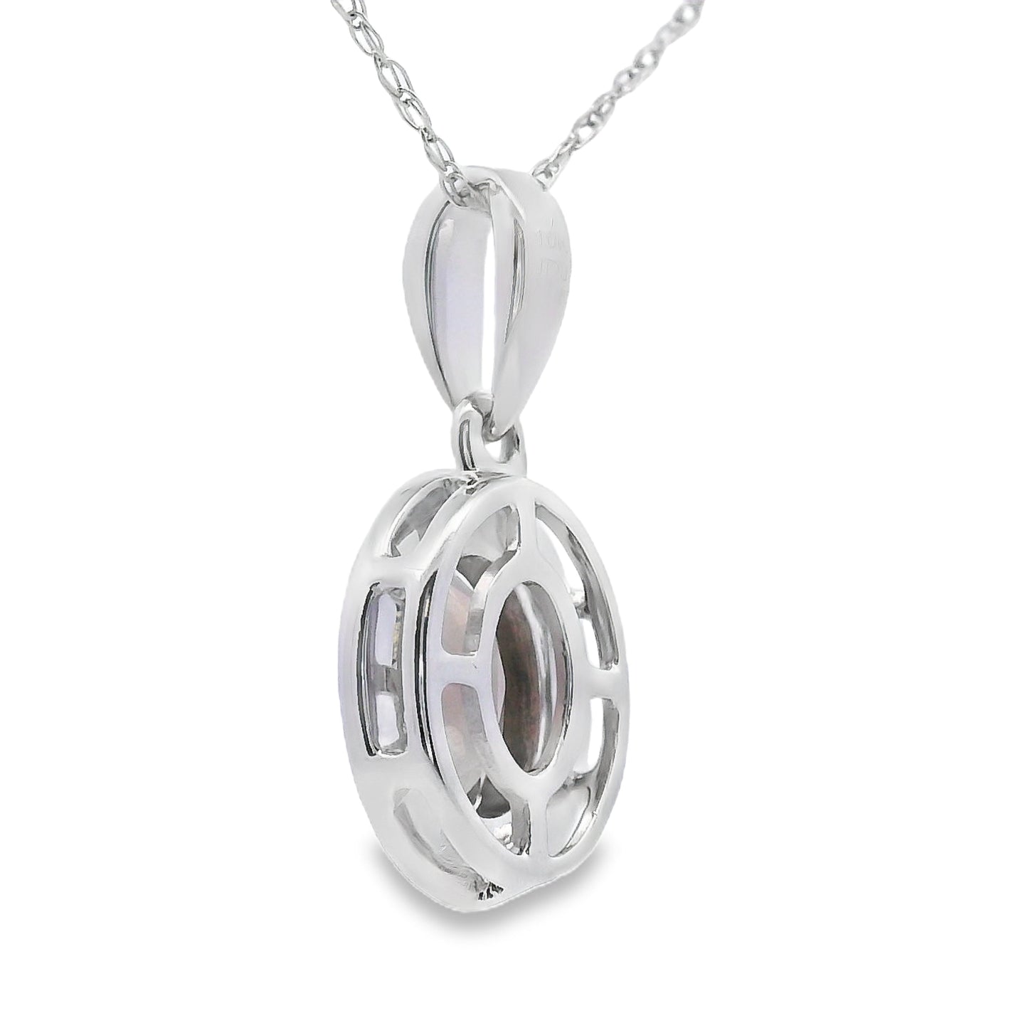 .42ct Quartz Diamond Fashion Pendants 10KT White Gold