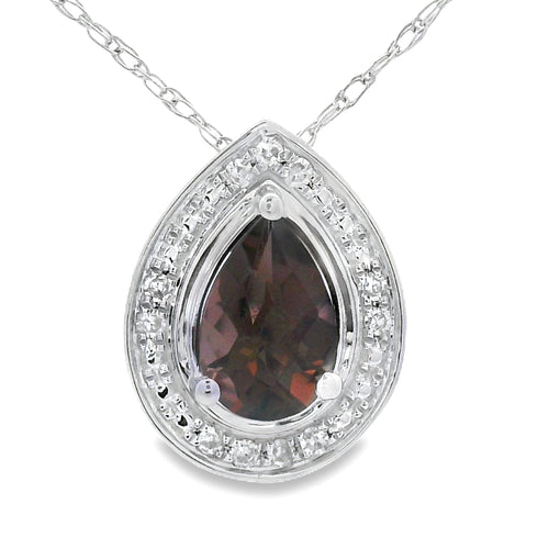 .39ct Quartz Diamond Fashion Pendants 10KT White Gold