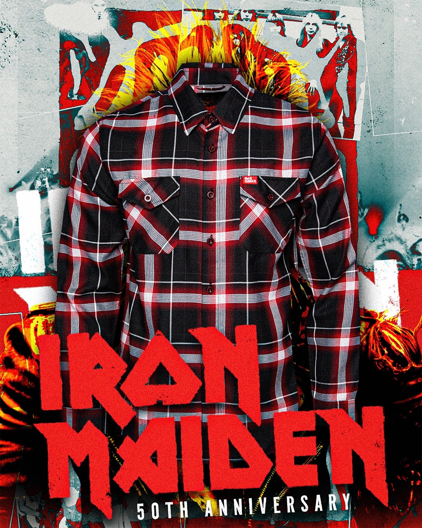Iron Maiden 50th Anniversary Flannel