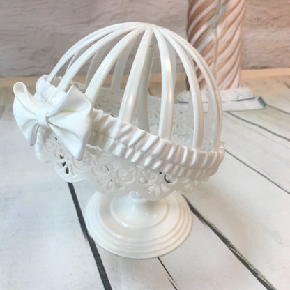 Ivory or White Christening Dress with Pearls and Headband