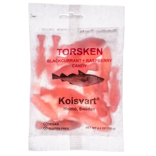 Kolsvart Raspberry and Black Currant Swedish Fish