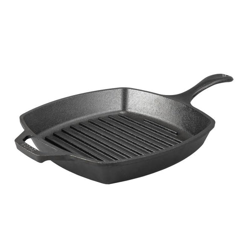 Lodge - 10.5 Inch Square Seasoned Cast Iron Grill Pan