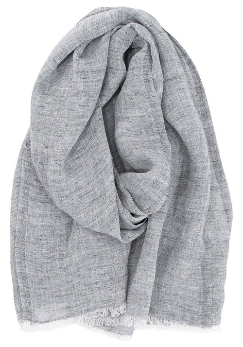 Lempi Linen Scarf, Melange Grey - Lapuan Kankurit