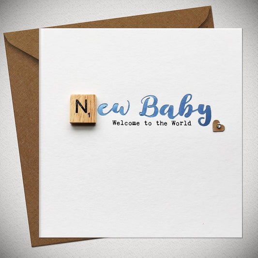 New Baby Boy - Welcome to the World Card