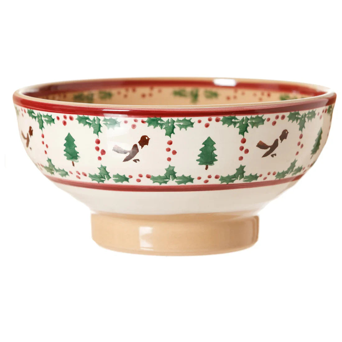 Nicholas Mosse - Large Bowl, Winter Robin (retired)