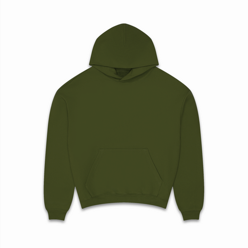 600 GSM 'Olive' Core Hoodie