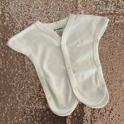 Personalised White Incubator Premature Baby Vests