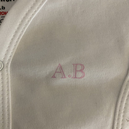 Personalised White Incubator Premature Baby Vests