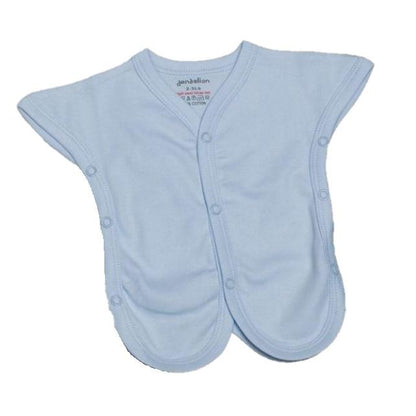 Pk.2 Incubator Premature Baby Vests - White, Pink or Blue