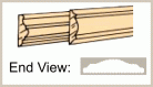 Basswood - Trim - 1/4" Chair Rail