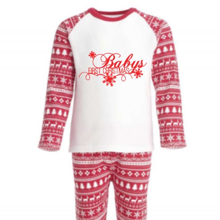 Red Pajamas Set - Why not Personalise me!