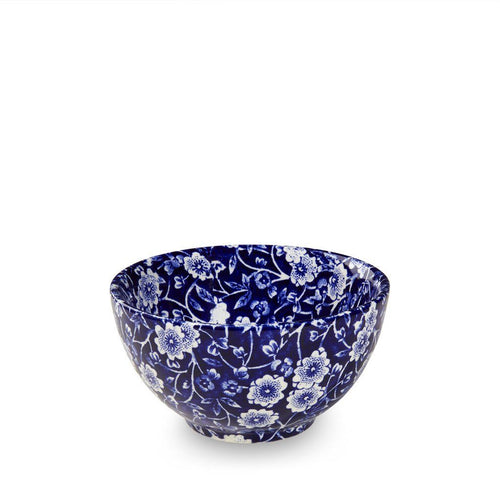 Burleigh Blue Calico Sugar Bowl - Small