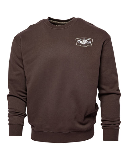 Tan & White Zapped Crewneck Sweatshirt - Brown